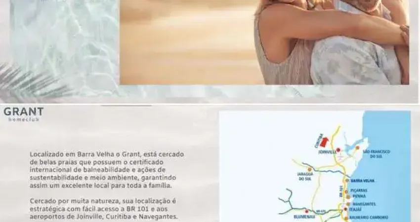 Apartamento para venda em Barra Velha de 85.00m² com 1 Quarto, 1 Suite e 2 Garagens