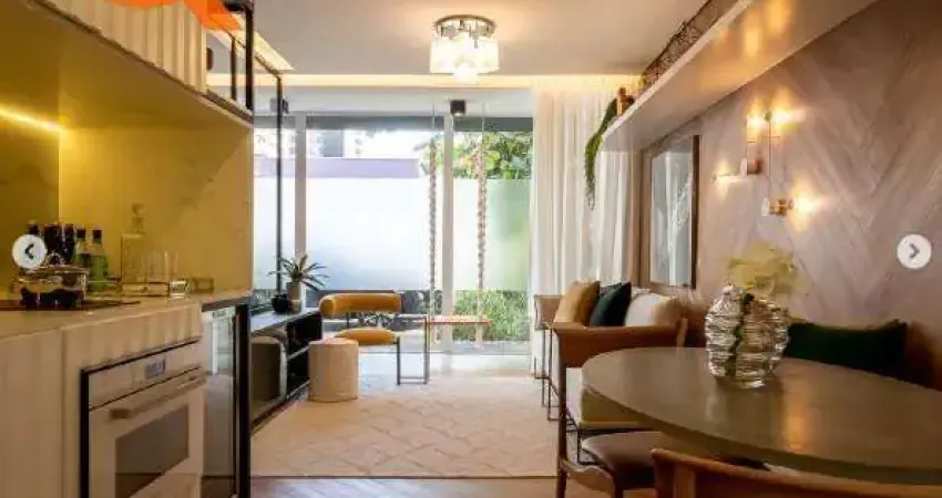 Flat para venda e aluguel em Cambuí de 39.30m² com 1 Quarto, 1 Suite e 1 Garagem