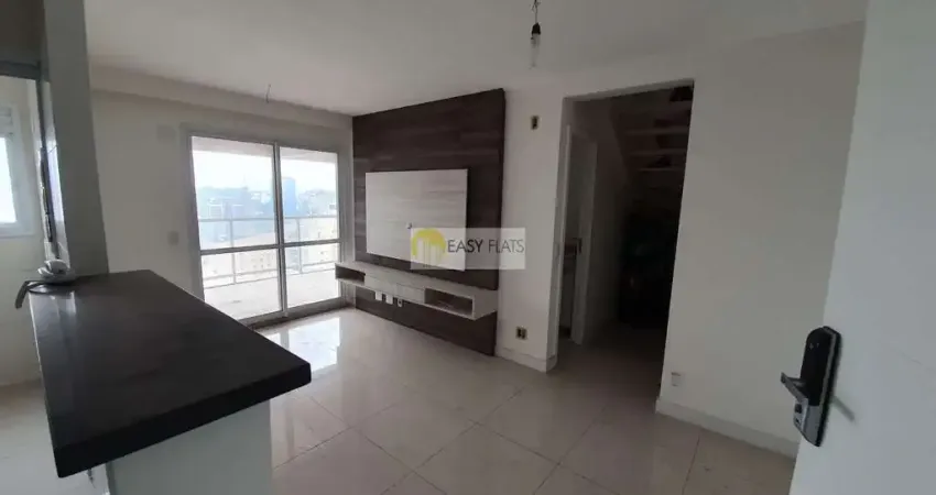 Cobertura para venda em vila gertrudes de 84.00m² com 1 quarto, 1 suite e 2 garagens
