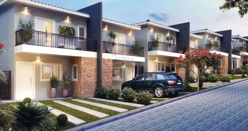 Casa de condomínio para venda em jardim carolina de 89.71m² com 2 quartos, 2 suites e 2 garagens