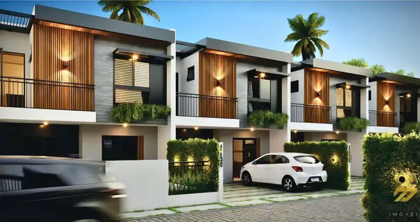 Casa de condomínio para venda em guaratuba de 61.00m² com 2 quartos, 2 suites e 1 garagem