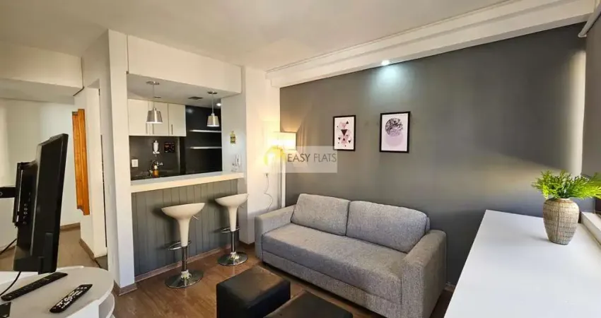 Flat para alugar em moema de 35.00m² com 1 quarto, 1 suite e 1 garagem