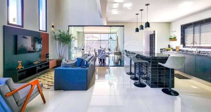 Casa de condomínio para venda em chácara morada mediterrânea de 250.00m² com 3 quartos, 1 suite e 3 garagens