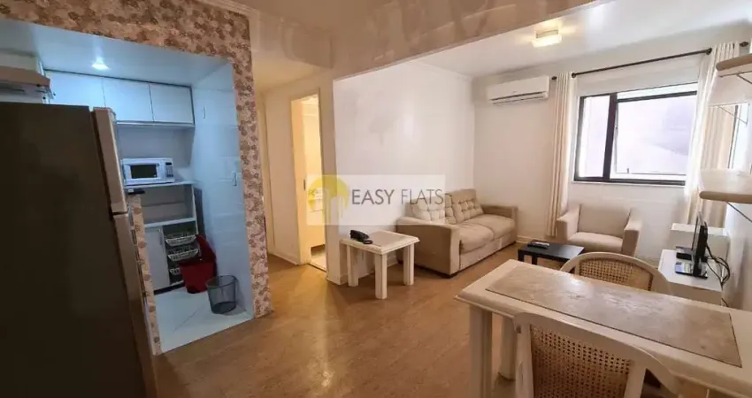Flat para venda em jardim paulista de 43.00m² com 1 quarto, 1 suite e 1 garagem