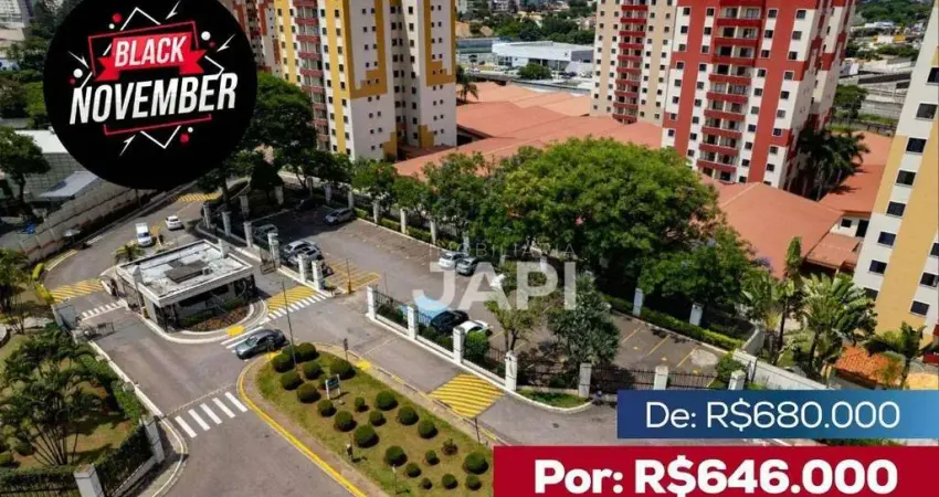 Apartamento para venda em vila das hortências de 96.00m² com 3 quartos, 1 suite e 2 garagens