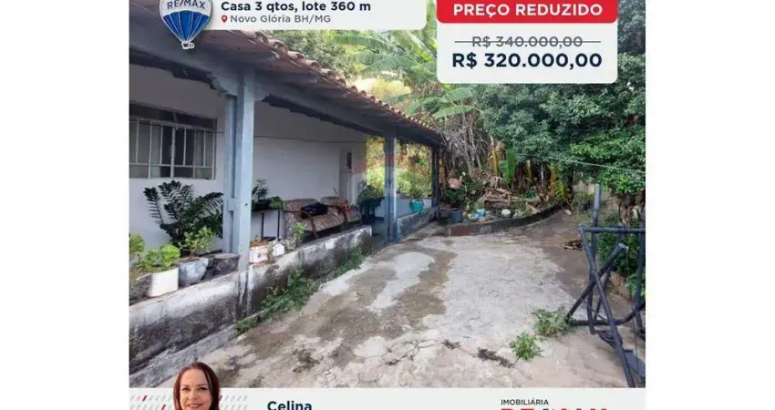 Casa para venda em novo glória de 89.00m² com 3 quartos e 2 garagens
