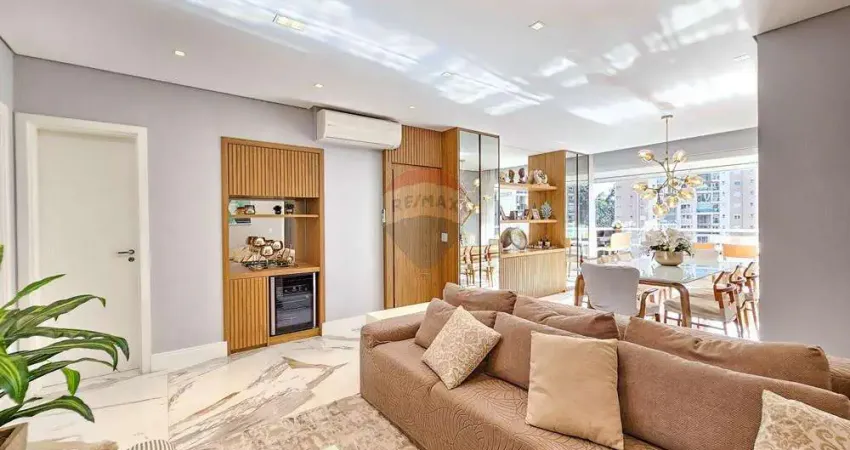 Apartamento para venda em tamboré de 136.00m² com 3 quartos, 3 suites e 2 garagens