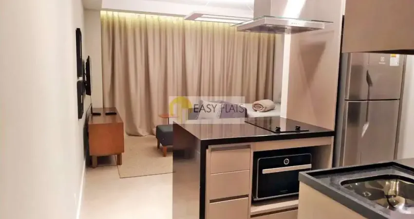 Apartamento para venda em brooklin paulista de 43.00m² com 1 quarto, 1 suite e 1 garagem