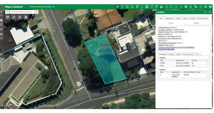 Terreno em condomínio fechado à venda na Rua Lúcio Rasera, 792, Bigorrilho, Curitiba