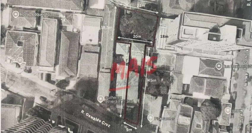 Terreno à venda no Boqueirão, Santos