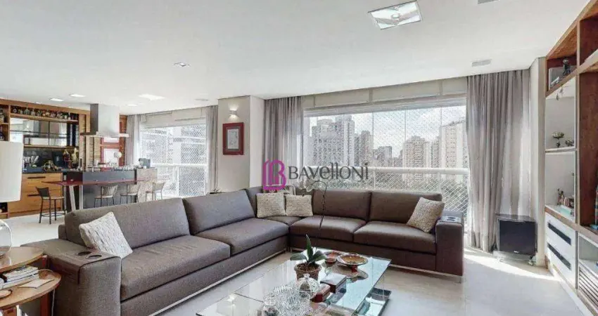 Apartamento para venda em vila romana de 162.00m² com 4 quartos, 3 suites e 3 garagens