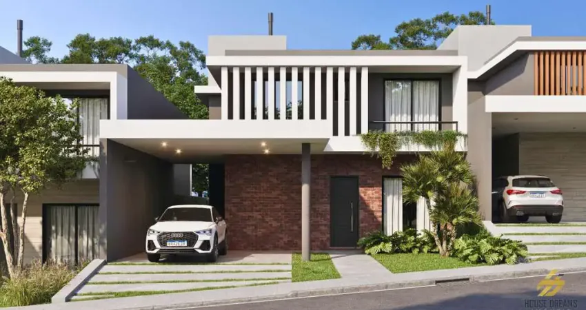 Casa de condomínio para venda em santa felicidade de 264.00m² com 3 quartos, 3 suites e 3 garagens