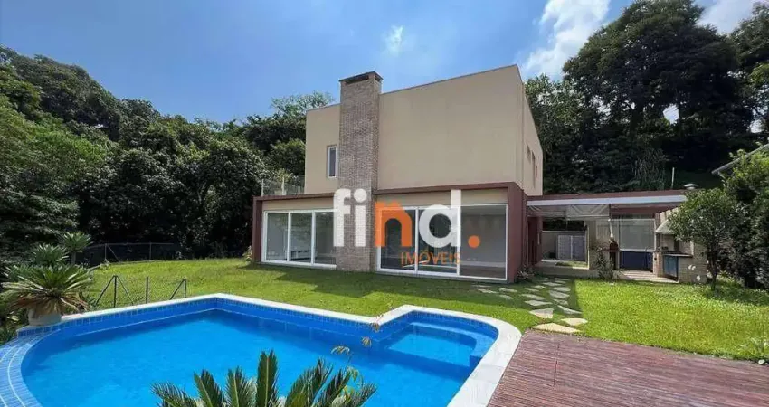 Casa de condomínio para venda em granja viana– pousada dos bandeirantes de 493.00m² com 4 quartos, 4 suites e 5 garagens