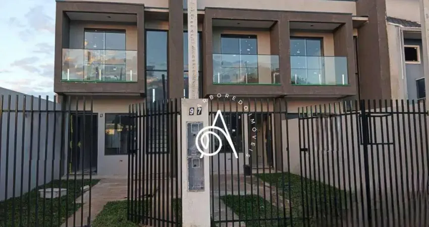 Sobrado para venda em pinheirinho de 75.00m² com 2 quartos e 2 garagens