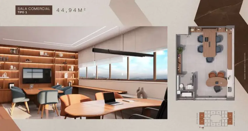 Sala comercial para venda em vila do golf de 45.00m² com 1 quarto e 1 garagem