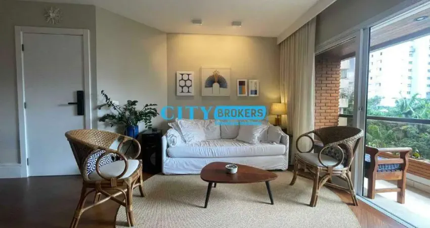 Apartamento para venda em campo belo de 110.00m² com 3 quartos, 1 suite e 2 garagens