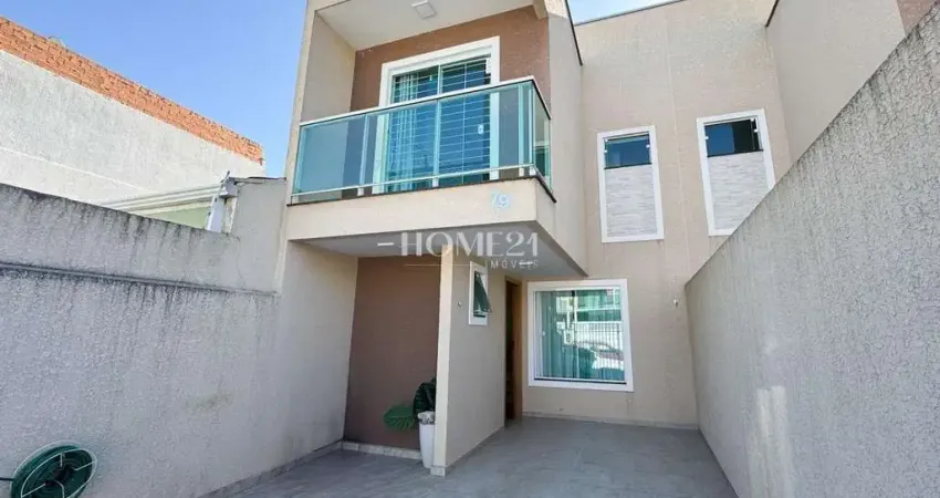 Sobrado para venda em umbará de 140.00m² com 3 quartos e 2 garagens