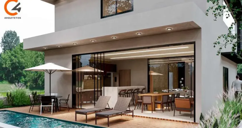 Casa de condomínio para venda em real sul de 244.00m² com 3 quartos, 3 suites e 4 garagens