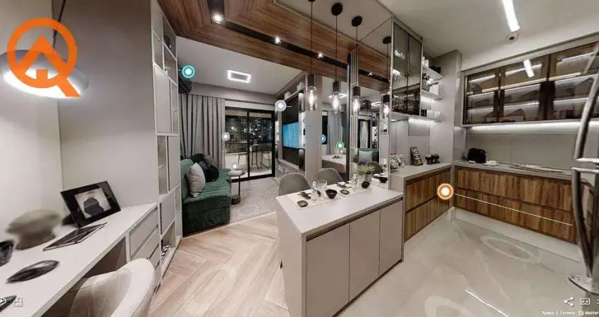 Flat para venda em centro de 46.00m² com 1 quarto, 1 suite e 1 garagem