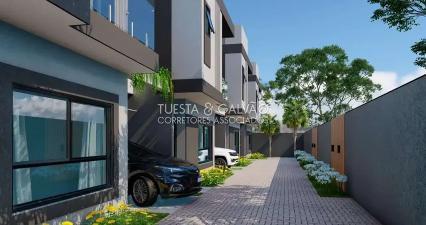 Casa de condomínio para venda em boqueirão de 105.00m² com 3 quartos, 1 suite e 2 garagens