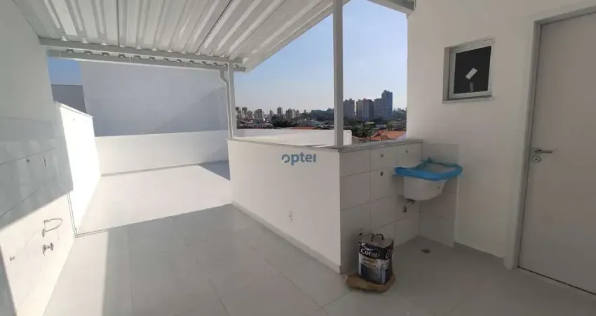 Cobertura para venda em vila scarpelli de 92.50m² com 2 quartos, 1 suite e 2 garagens