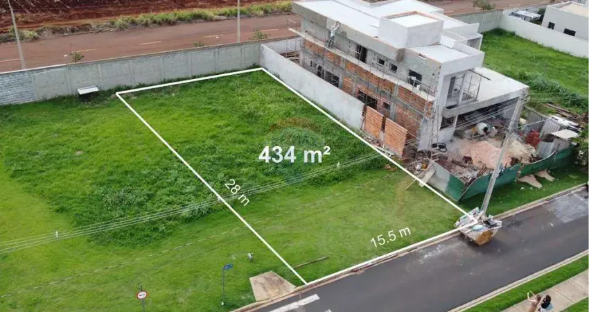 Terreno para venda em loteamento terras de florença de 434.00m²