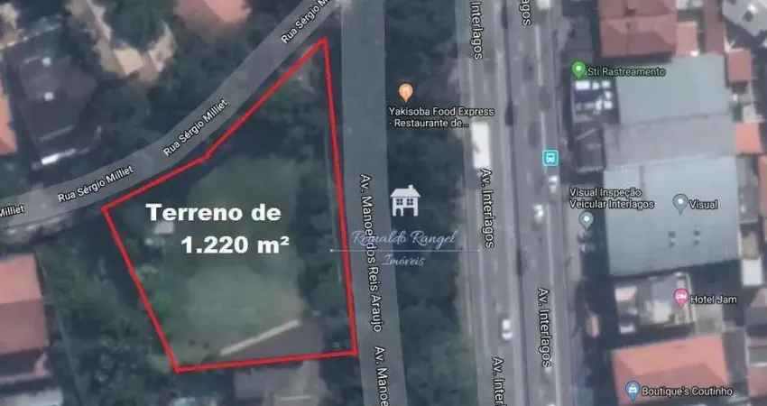 Terreno à venda na Rua Sérgio Milliet, 105, Jardim Marajoara, São Paulo