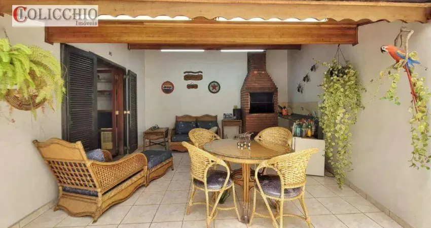 Sobrado para venda em vila valparaíso de 319.00m² com 3 quartos, 1 suite e 4 garagens