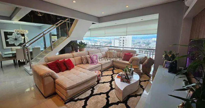 Cobertura para venda em vila romana de 320.00m² com 5 quartos, 3 suites e 4 garagens