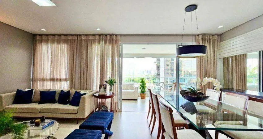 Apartamento para venda em brooklin de 134.00m² com 3 quartos, 3 suites e 2 garagens