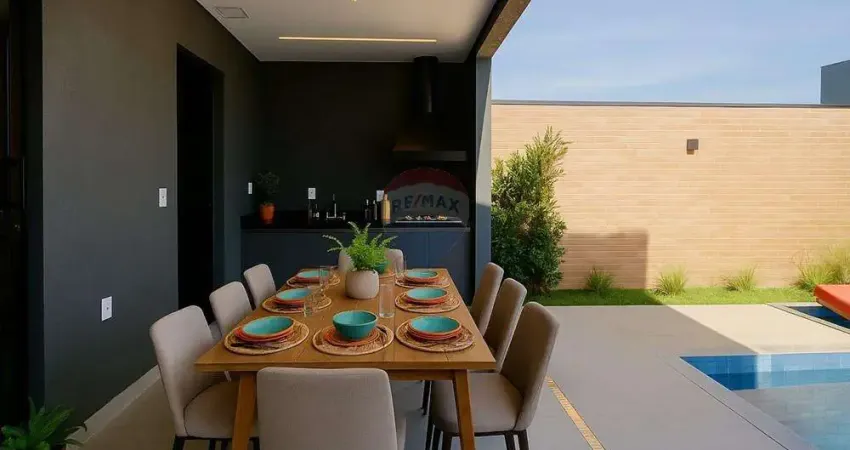 Casa de condomínio para venda em residencial milano de 180.00m² com 4 quartos, 2 suites e 4 garagens