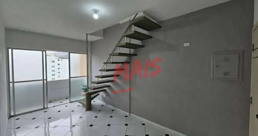 Cobertura para venda em josé menino de 102.00m² com 2 quartos, 1 suite e 1 garagem