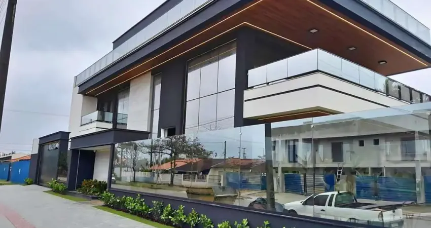 Sobrado para venda em guaratuba de 613.00m² com 4 quartos, 4 suites e 2 garagens