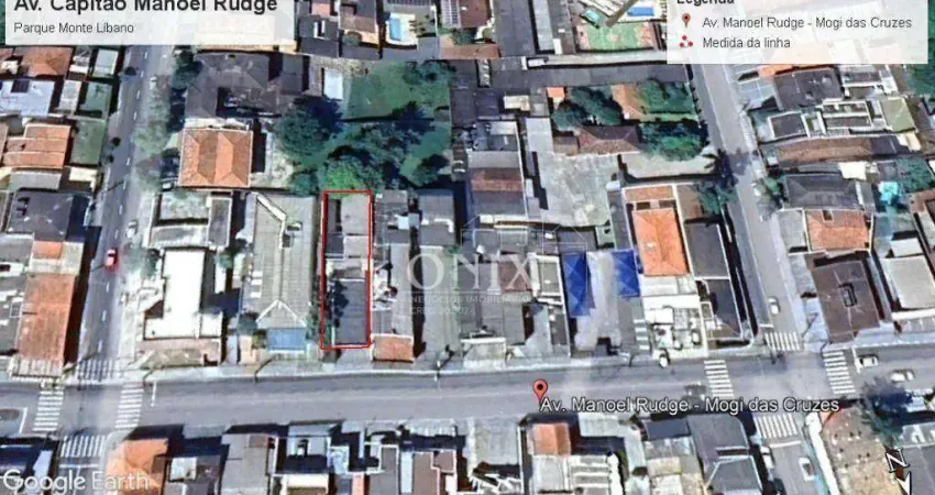 Terreno à venda na Avenida Capitão Manoel Rudge, 714, Parque Monte Líbano, Mogi das Cruzes