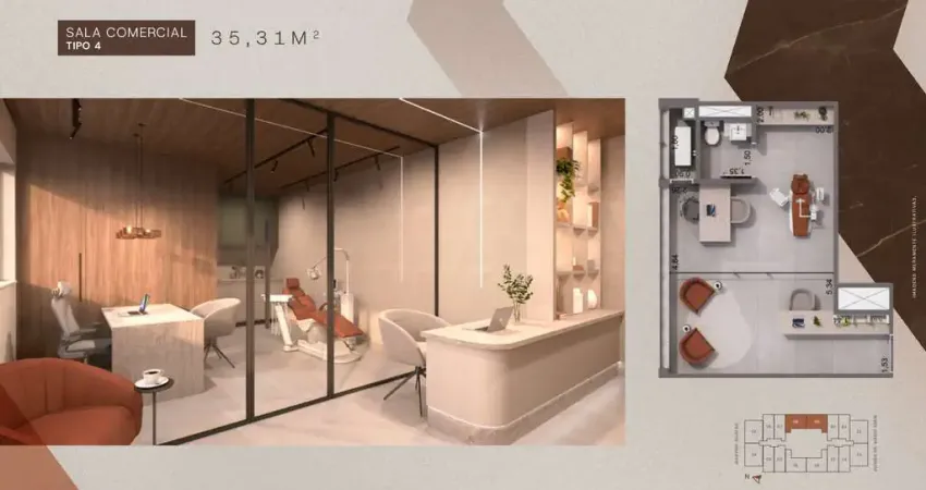 Sala comercial para venda em vila do golf de 35.00m² com 1 quarto e 1 garagem