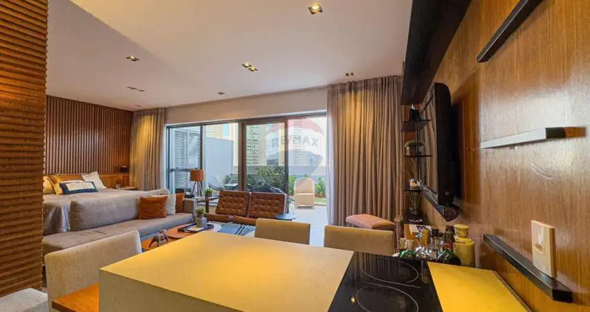 Studio para venda em jardim botânico de 47.15m² com 1 quarto e 2 garagens