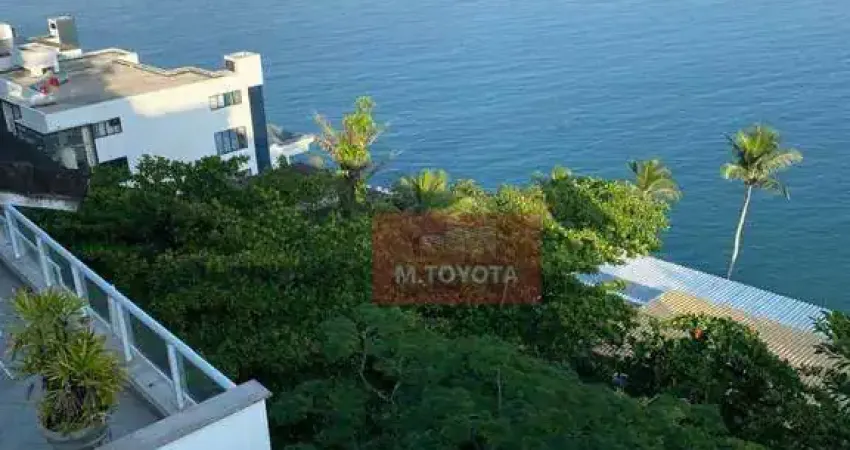 Sobrado para venda em praia da enseada - frente mar de 300.00m² com 4 quartos, 4 suites e 3 garagens