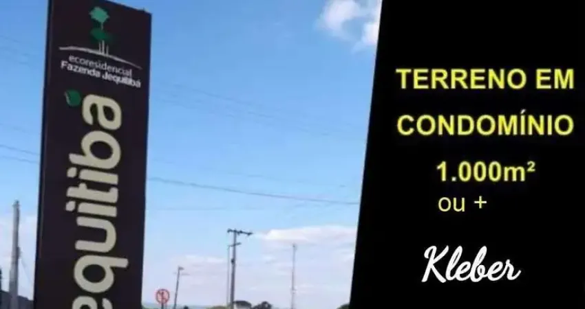 Terreno en condomínio para venda em parque ecoresidencial fazenda jequitibá de 1037.00m²