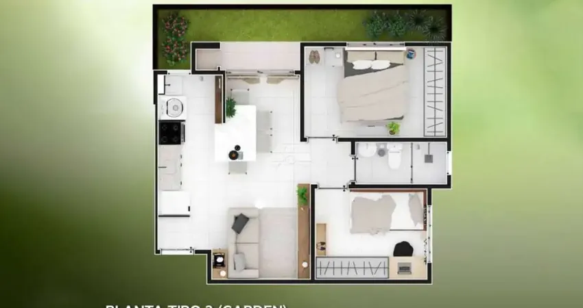 Apartamento para venda em santa terezinha de 47.00m² com 2 quartos