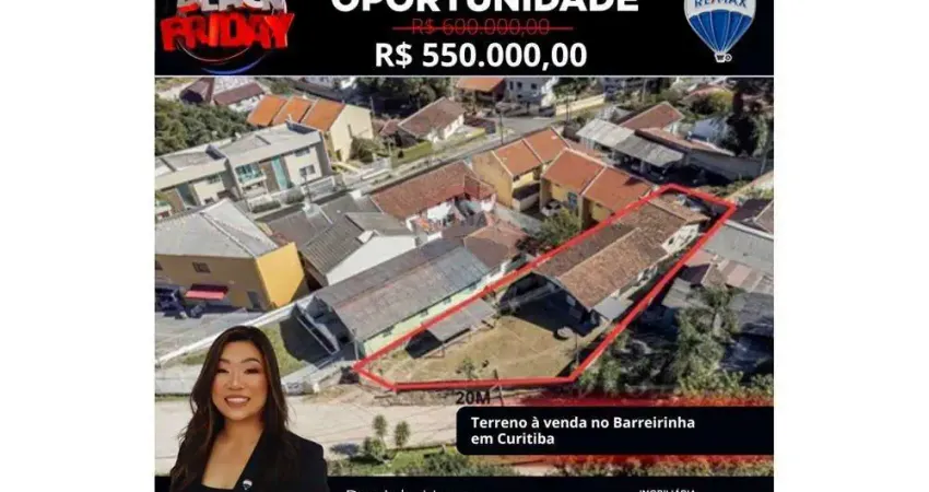Terreno à venda na Rua Flávio Dallegrave, 7977, Barreirinha, Curitiba