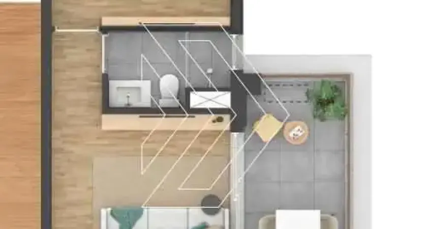 Apartamento para venda em pinheiros de 43.00m² com 1 quarto e 1 garagem