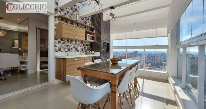 Cobertura para venda em vila gilda de 135.00m² com 3 quartos, 3 suites e 3 garagens