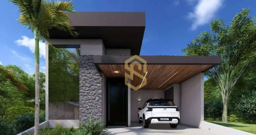 Casa de condomínio para venda em loteamento park gran reserve de 140.00m² com 3 quartos, 1 suite e 3 garagens