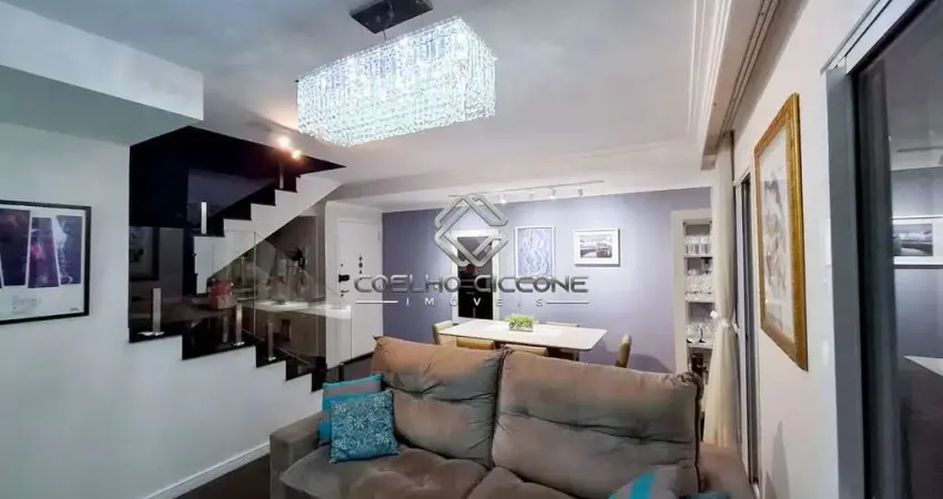 Cobertura para venda em campestre de 154.00m² com 3 quartos, 3 suites e 2 garagens