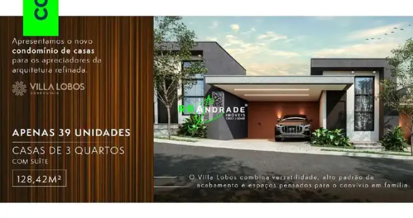 Casa de condomínio para venda em chácara espraiado de 128.00m² com 3 quartos, 1 suite e 2 garagens