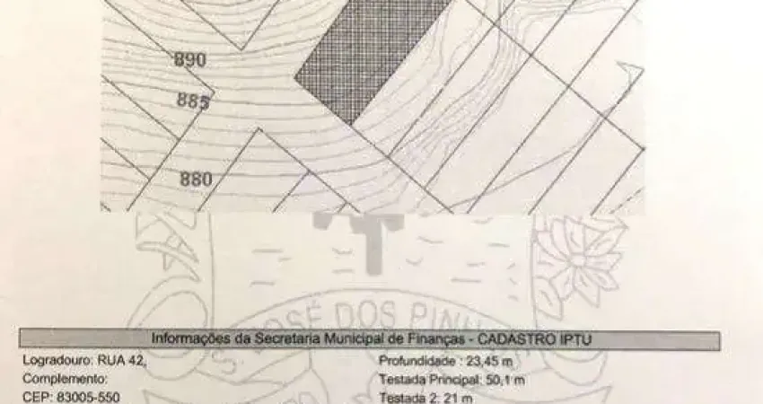 Terreno à venda na Rua Osmar Plínio Caldeira, 1677, Del Rey, São José dos Pinhais