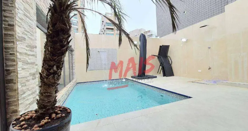 Cobertura para venda em boqueirão de 244.00m² com 2 quartos, 1 suite e 2 garagens