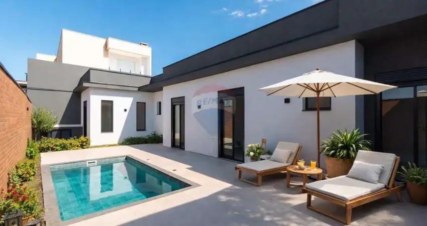 Casa de condomínio para venda em residencial milano de 180.00m² com 3 quartos, 3 suites e 4 garagens