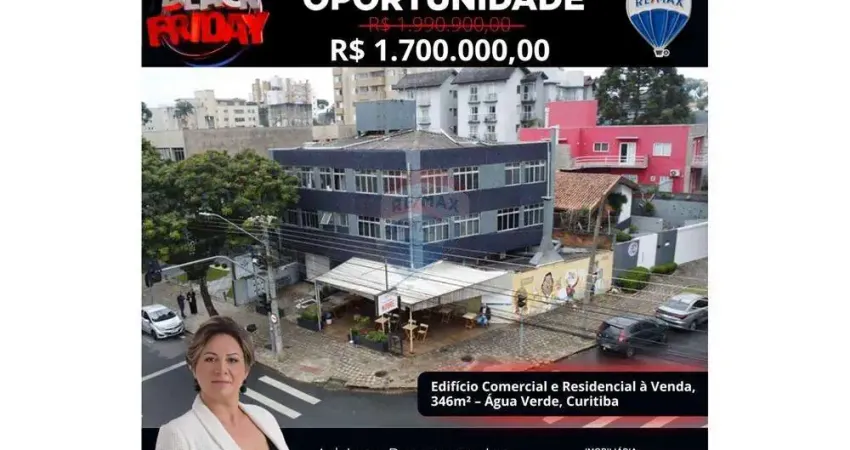 Prédio comercial para venda em água verde de 346.00m² com 4 quartos