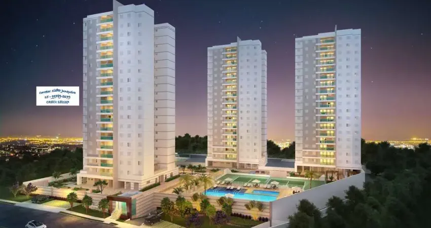 Apartamento para venda em parque campolim de 98.00m² com 3 quartos, 1 suite e 2 garagens